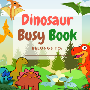 Dinosaur Themed busy book